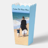 カスタム写真と文字のポップコーン箱 フェイバーボックス (正面)