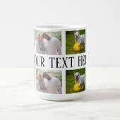 カスタム写真と文字のマグパーソナライズされた、写真のマグ コーヒーマグカップ (中央)