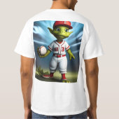 カスタム写真と文字の追加 Tシャツ (裏面)