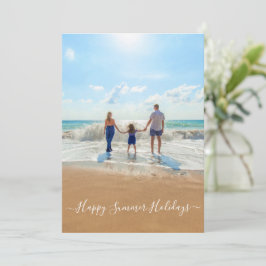 カスタム写真と文字カード – Happy Summer Holidays