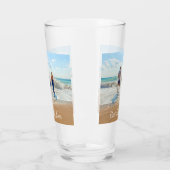 カスタム写真と文字グラス – ファミ最高のリーエバー タンブラーグラス (左)