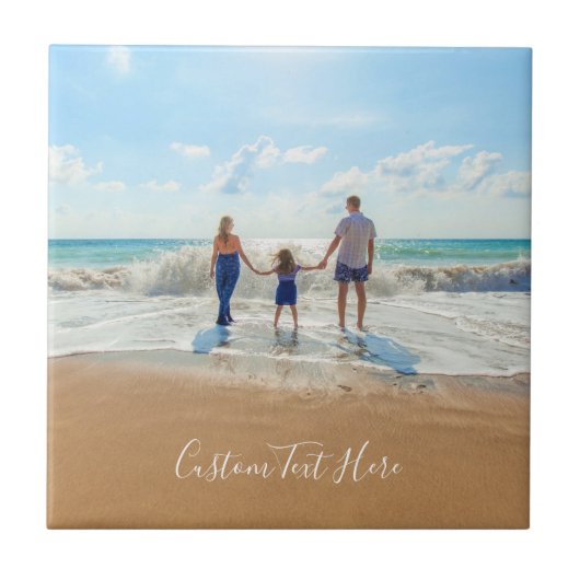 カスタム写真と文字セラミックタイルデザイン タイル (正面)