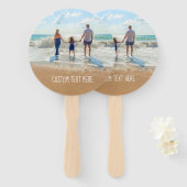 カスタム写真と文字ハンドファンあなたの夏のデザイン ハンドファン (正面&裏面)