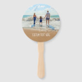 カスタム写真と文字ハンドファンあなたの夏のデザイン ハンドファン (正面)