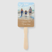 カスタム写真と文字ハンドファンあなたの家族デザイン ハンドファン (裏面)