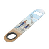 カスタム写真と文字バー鍵あなたの写真デザイン スピード栓抜き (正面アングル)