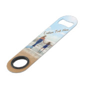 カスタム写真と文字バー鍵 – 自分のデザイン スピード栓抜き (正面アングル)