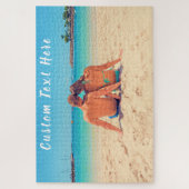 カスタム写真と文字パズルあなたの写真デザイン ジグソーパズル (縦)