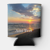 カスタム写真と文字パーソナライズされたクーラーボックス 缶クーラー (正面)