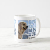 カスタム写真と文字パーソナライズされたドッグママ コーヒーマグカップ (正面右)