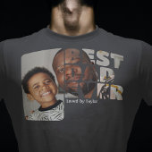 カスタム写真と文字パーソナライズされた最高のパパ Tシャツ