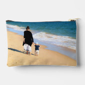 カスタム写真と文字パーソナライズされた アクセサリーポーチ (裏面)