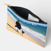 カスタム写真と文字パーソナライズされた アクセサリーポーチ (見開き)