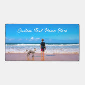 カスタム写真と文字パーソナライズされた デスクマット (正面)