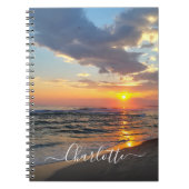 カスタム写真と文字パーソナライズされた ノートブック (正面)