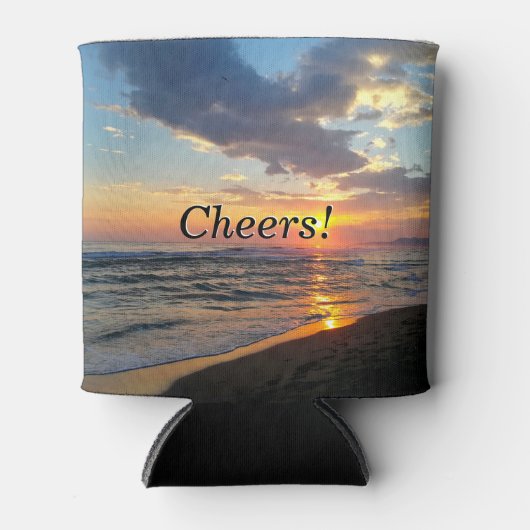 カスタム写真と文字パーソナライズされた 缶クーラー (正面)