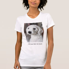 カスタム写真と文字パーソナライズされた Tシャツ