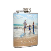 カスタム写真と文字フラスコ – 夏のデザイン フラスク (右)