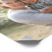 カスタム写真と文字家族 ポスター (角)