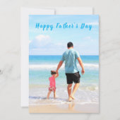 カスタム写真と文字父の日札 (正面)