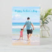 カスタム写真と文字父の日札 (スタンド正面)