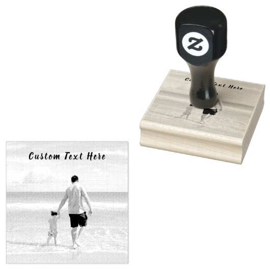 カスタム写真と文字独自のデザインゴム印 ラバースタンプ (押印)