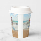 カスタム写真と文字紙カップあなた自身のデザイン 紙コップ (右)