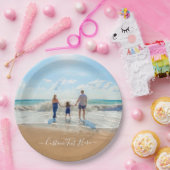 カスタム写真と文字紙プレート自分のデザイン ペーパープレート (パーティー)