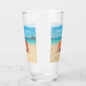 カスタム写真と文字自分のデザインガラス タンブラーグラス (右)