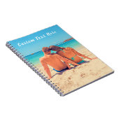 カスタム写真と文字自分のデザインノート ノートブック (右側)