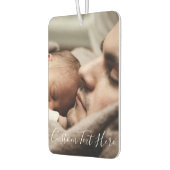 カスタム写真と文字自分のデザインパーソナライズされた カーエアーフレッシュナー (左)