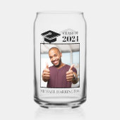 カスタム写真と文字色 ガラス缶 (正面)