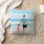 カスタム写真と文字装飾用クッションパーソナライズされた クッション (ブランケット)