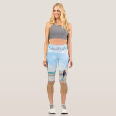 カスタム写真と文字 – おユニーク客様自身のデザイン- カプリレギンス (正面)