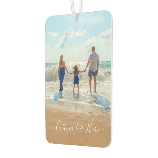 カスタム写真と文字 – おユニーク客様自身のデザイン カーエアーフレッシュナー (左)