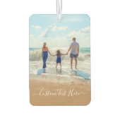 カスタム写真と文字 – おユニーク客様自身のデザイン カーエアーフレッシュナー (裏面)