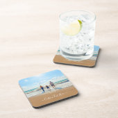 カスタム写真と文字 – おユニーク客様自身のデザイン コースター (右側)