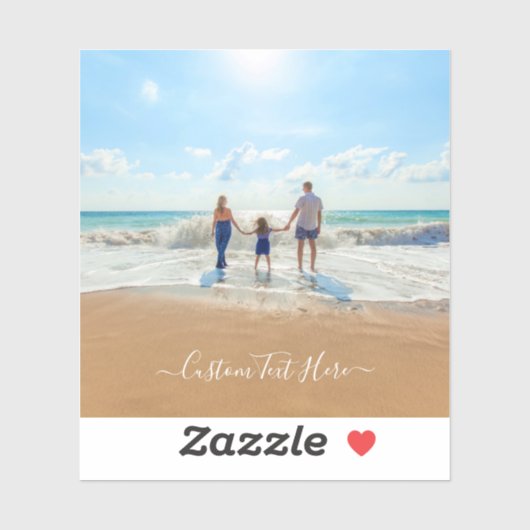 カスタム写真と文字 – おユニーク客様自身のデザイン- シール (シート)