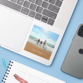 カスタム写真と文字 – おユニーク客様自身のデザイン- シール (ノートパソコンとiPhone)