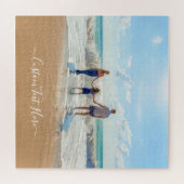 カスタム写真と文字 – おユニーク客様自身のデザイン- ジグソーパズル (横)