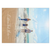 カスタム写真と文字 – おユニーク客様自身のデザイン- テーブルクロス (正面(横))