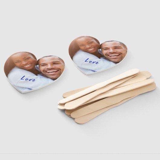 カスタム写真と文字 – おユニーク客様自身のデザイン ハンドファン (組立なし)