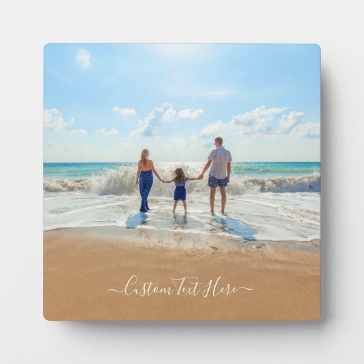 カスタム写真と文字 – おユニーク客様自身のデザイン フォトプラーク (正面)