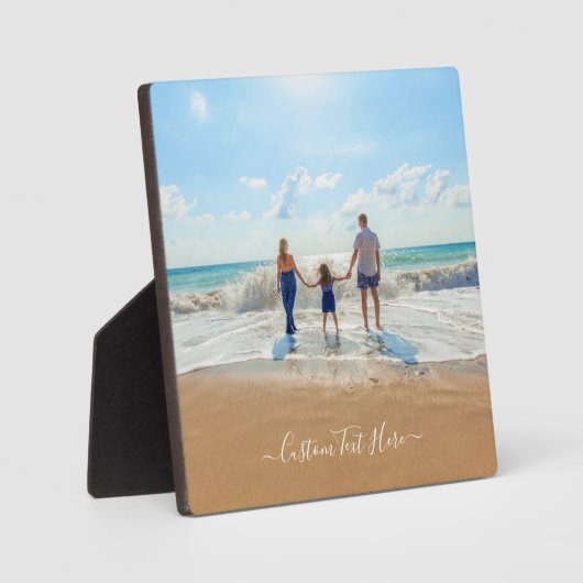 カスタム写真と文字 – おユニーク客様自身のデザイン フォトプラーク (正面)