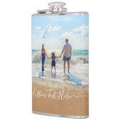 カスタム写真と文字 – おユニーク客様自身のデザイン- フラスク (左)