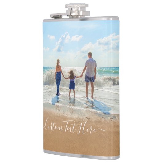 カスタム写真と文字 – おユニーク客様自身のデザイン- フラスク (左)