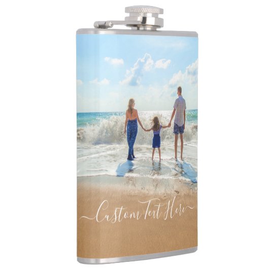 カスタム写真と文字 – おユニーク客様自身のデザイン- フラスク (右)