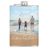 カスタム写真と文字 – おユニーク客様自身のデザイン- フラスク (正面)