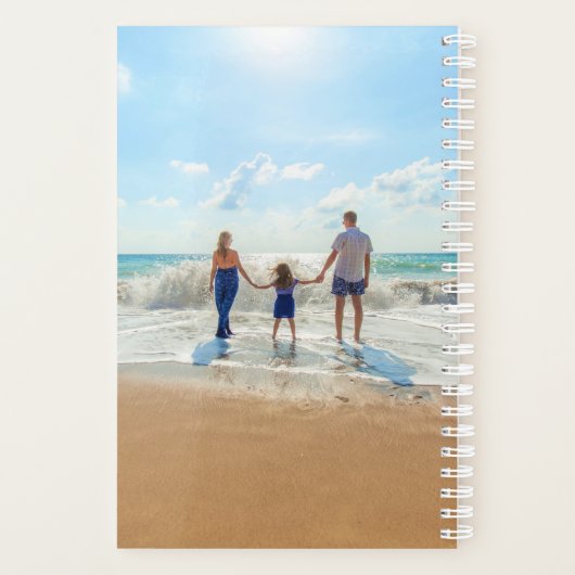 カスタム写真と文字 – おユニーク客様自身のデザイン- プランナー手帳 (裏面)