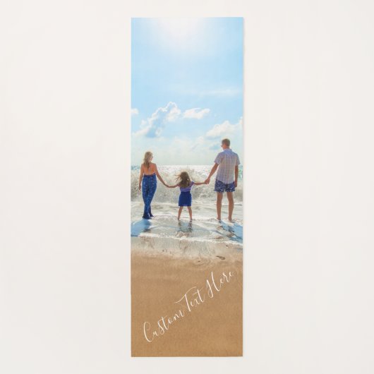 カスタム写真と文字 – おユニーク客様自身のデザイン- ヨガマット (裏面)